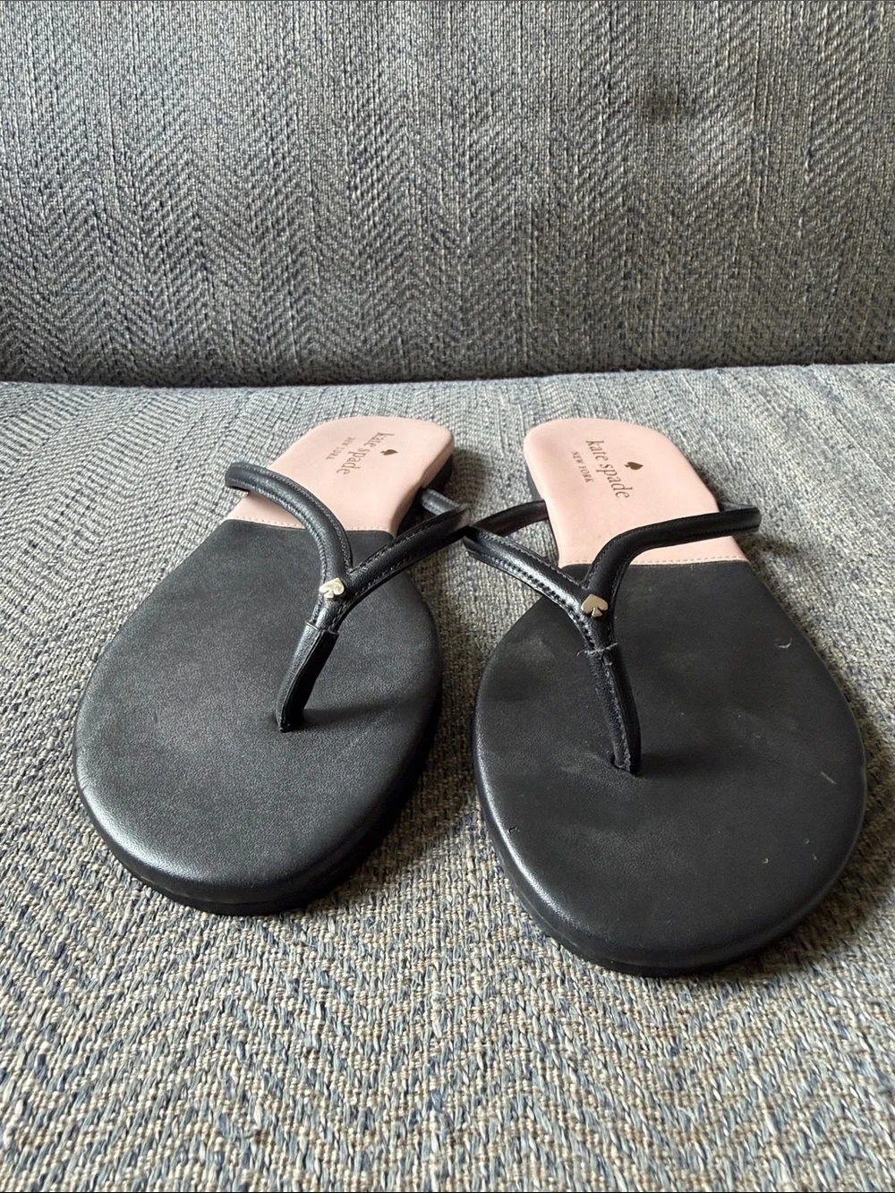 Kate Spade Cabana Leather Color Block Flip Flops Size: 6B